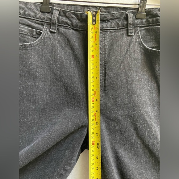 Lee High rise relaxed fit straight leg denim jean Black Sz 12 tall - Picture 13 of 14